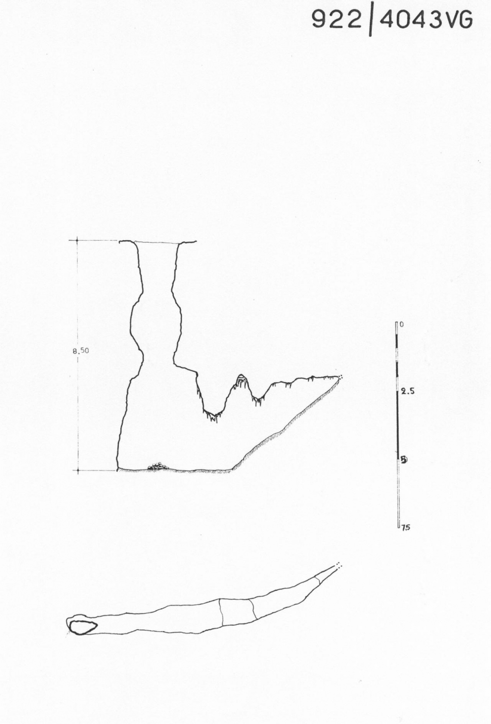 Fessura presso il Cavalcavia di Fernetti