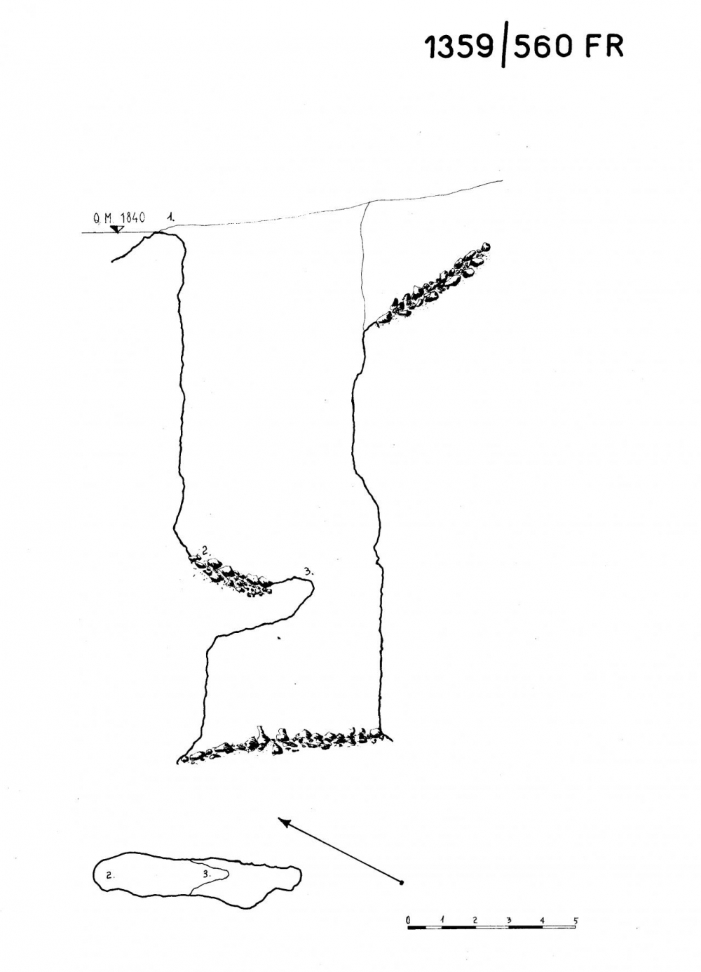 Pozzo 2° presso il Rifugio Gilberti