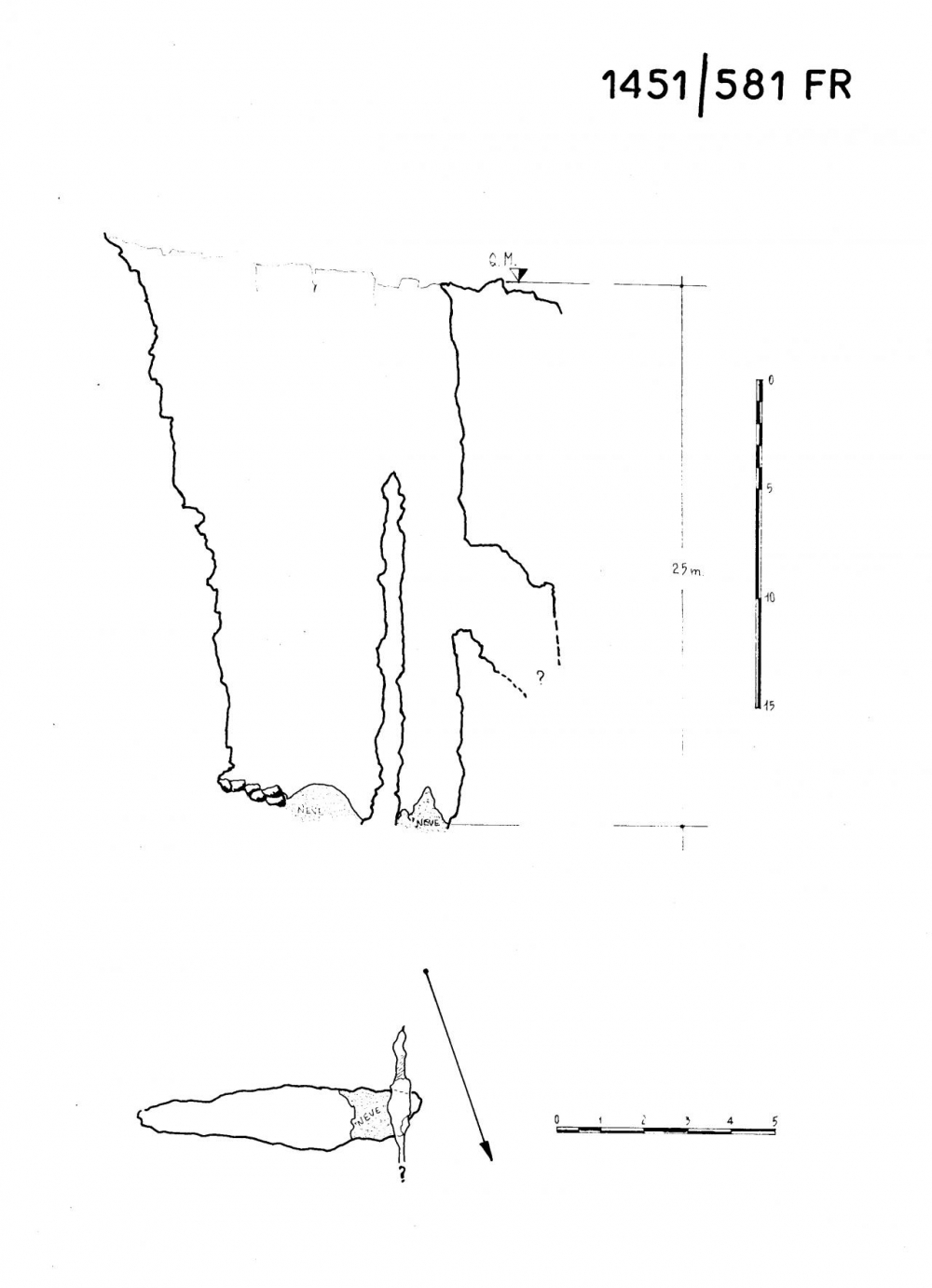 Fessura a ENE del Col delle Erbe