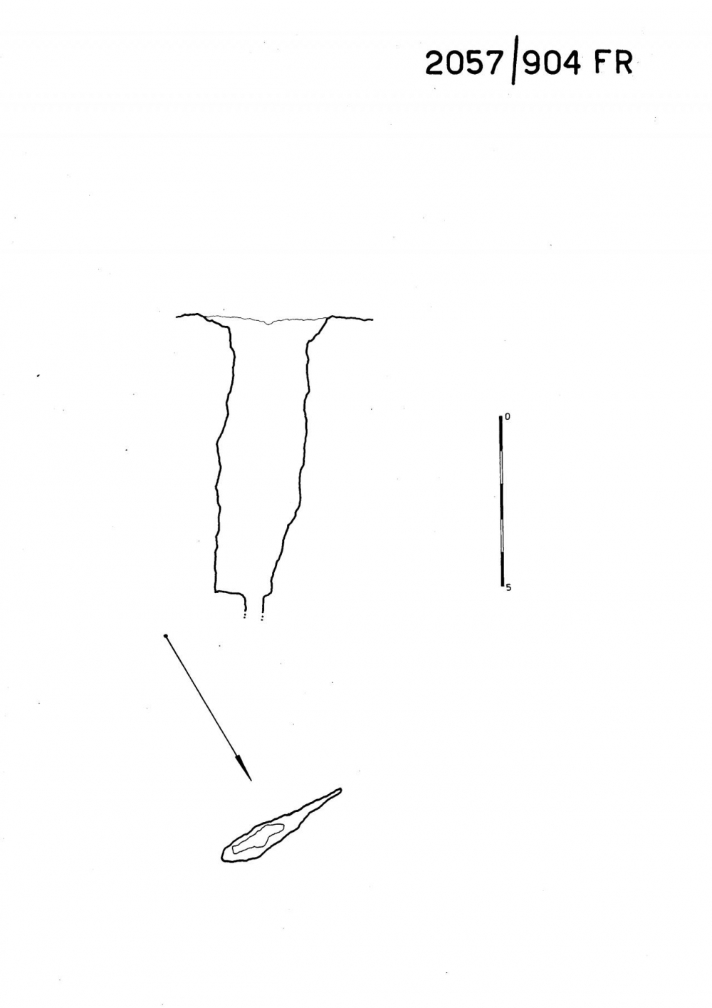 Pozzo 45° a N del Pic di Carnizza