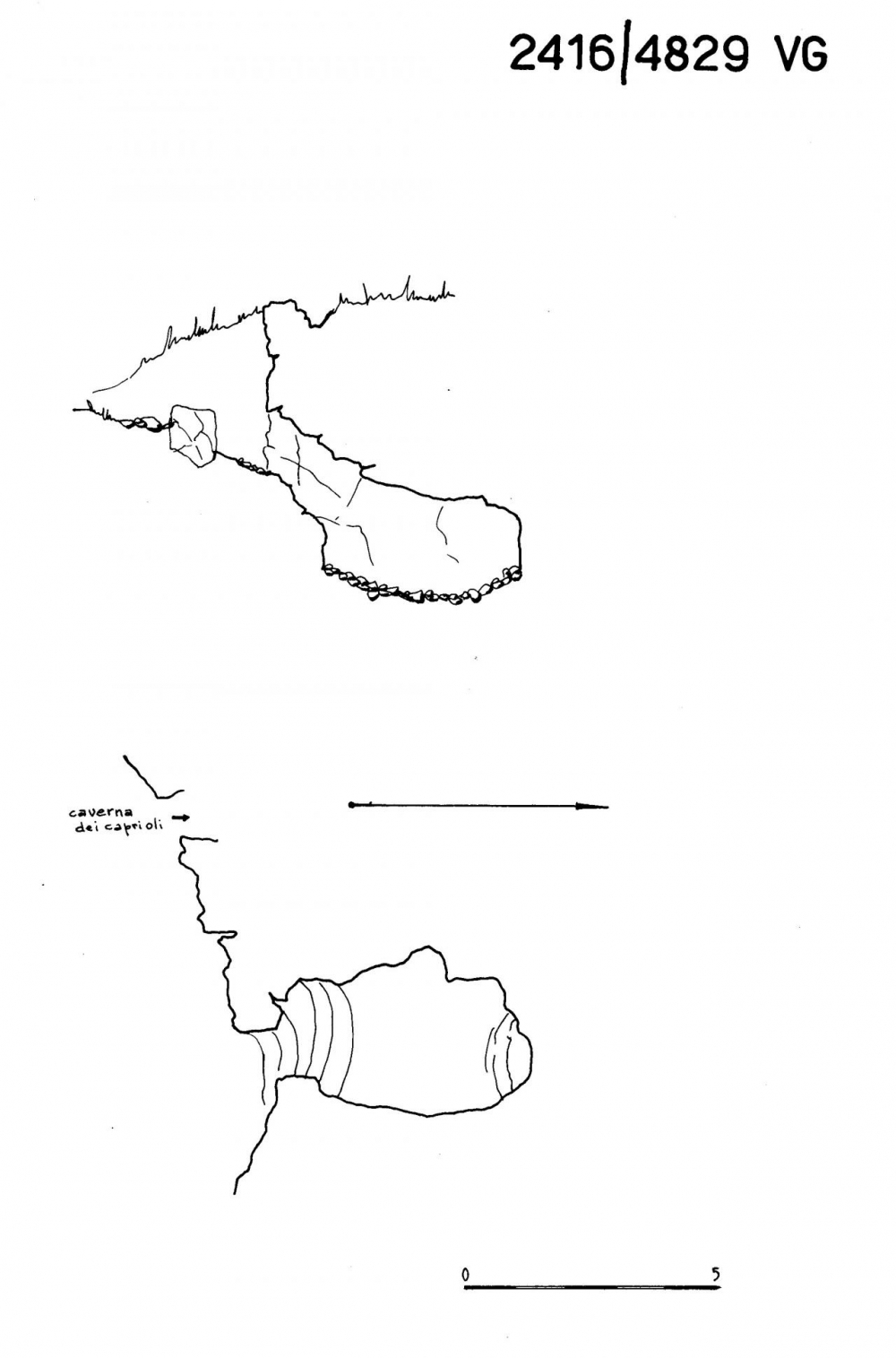 Ricovero presso la Caverna dei Caprioli