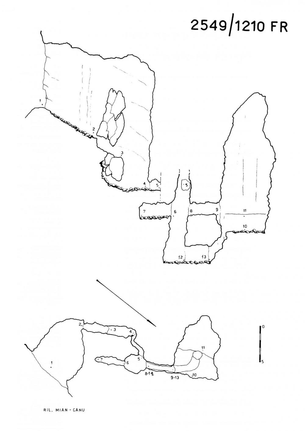 Grotta sul versante E del Col Sclaf