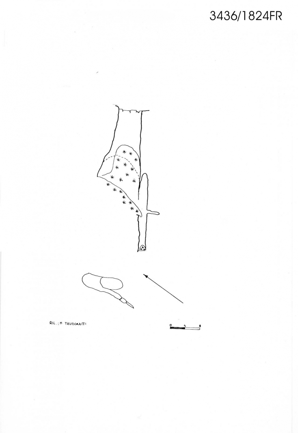 Pozzo con neve a N del Foran del Muss