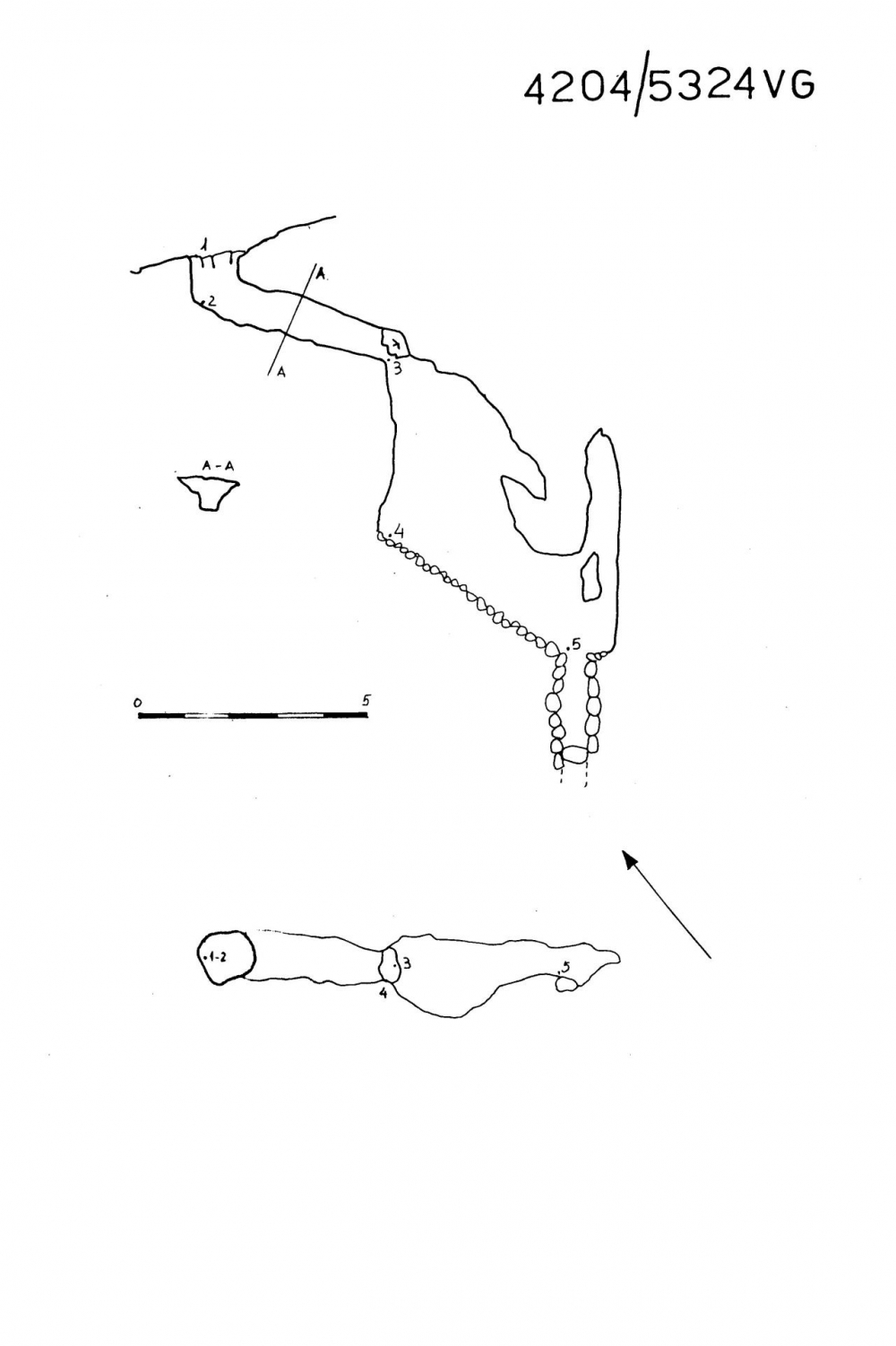Pozzo a S di quota 300