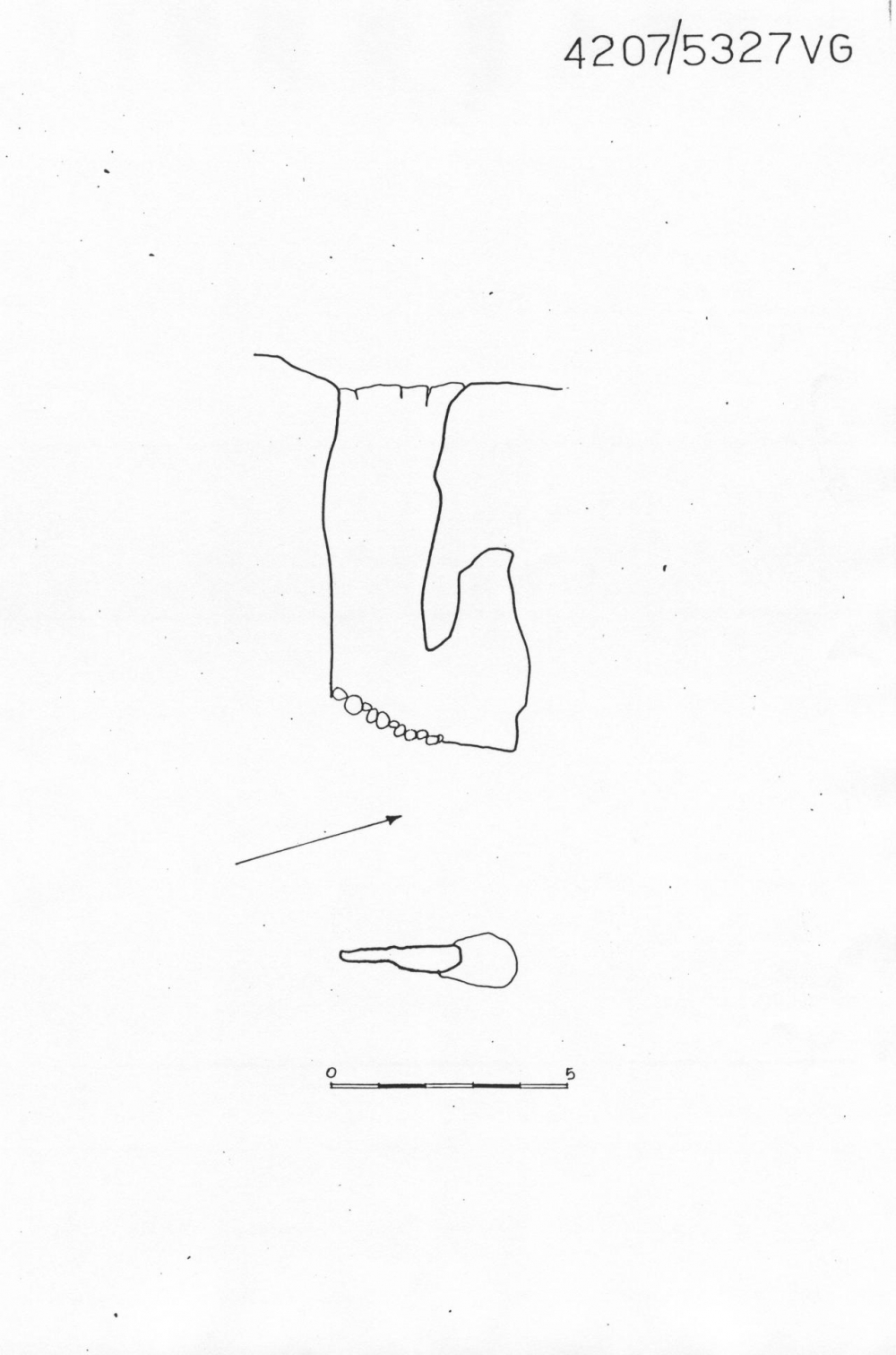 Pozzetto a SE di quota 207