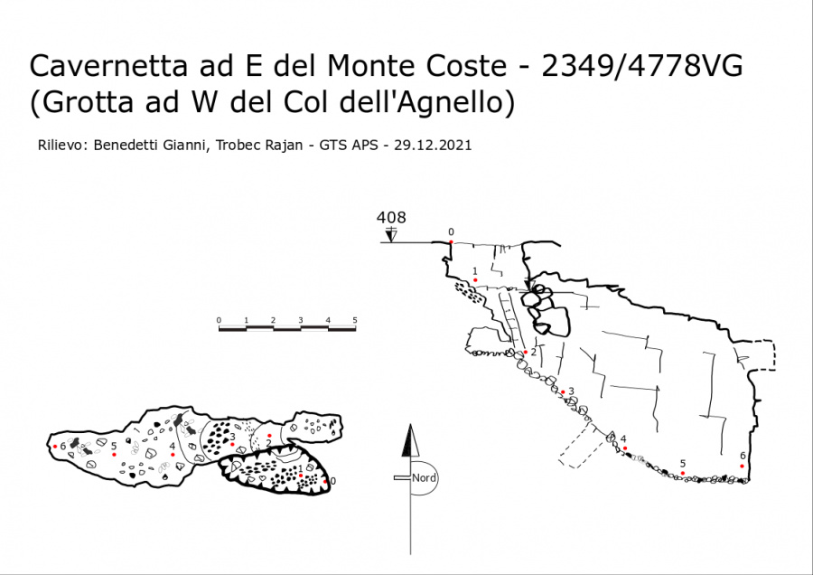 Cavernetta ad E del Monte Coste