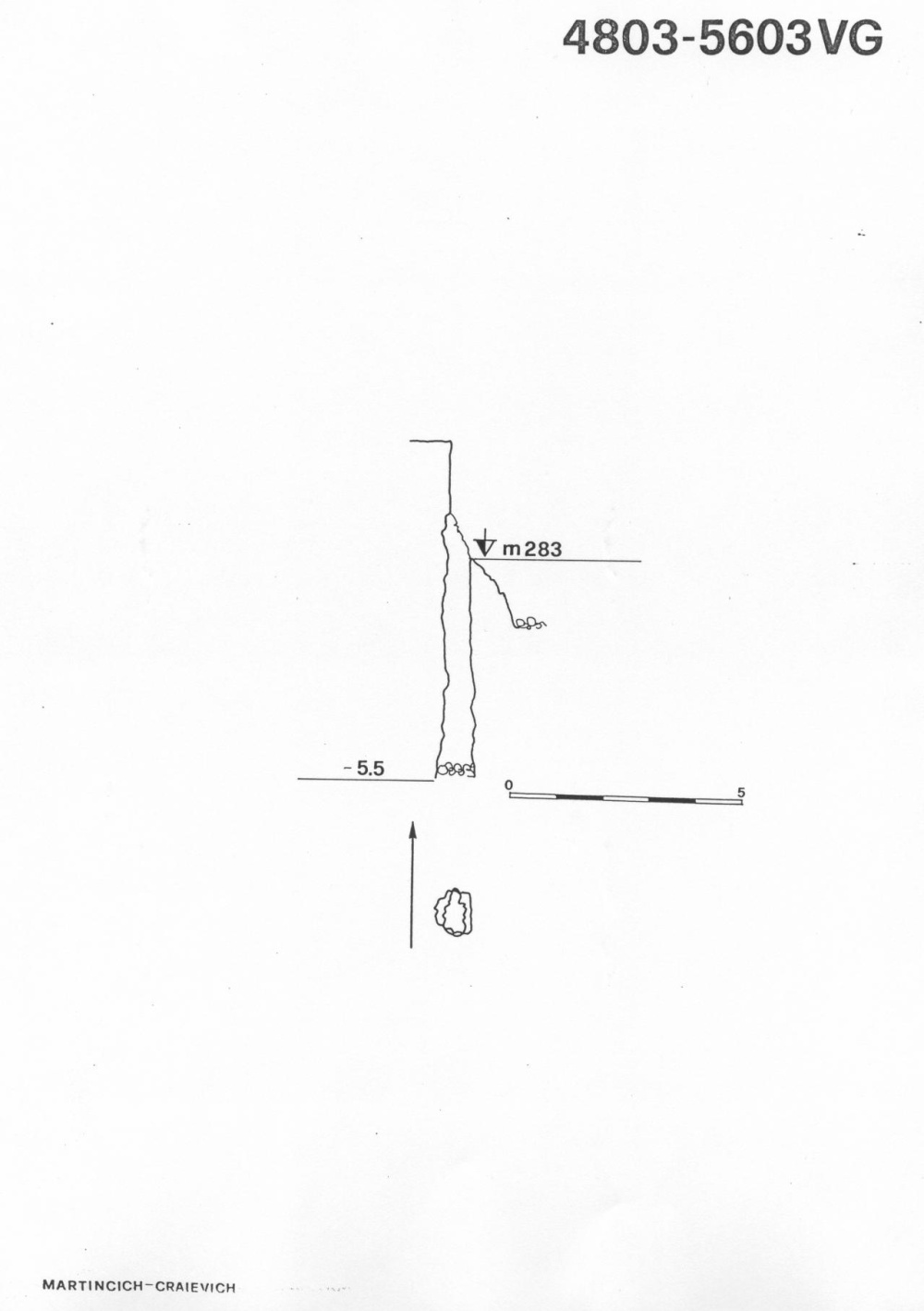 Pozzetto nella Cava Java di Rupingrande