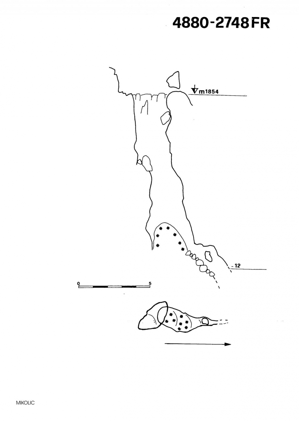 Pozzo 4° ad E del Picco di Mezzodì