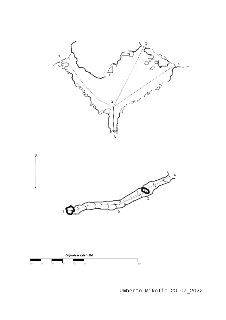 Fessura presso il bivacco Bortolutti