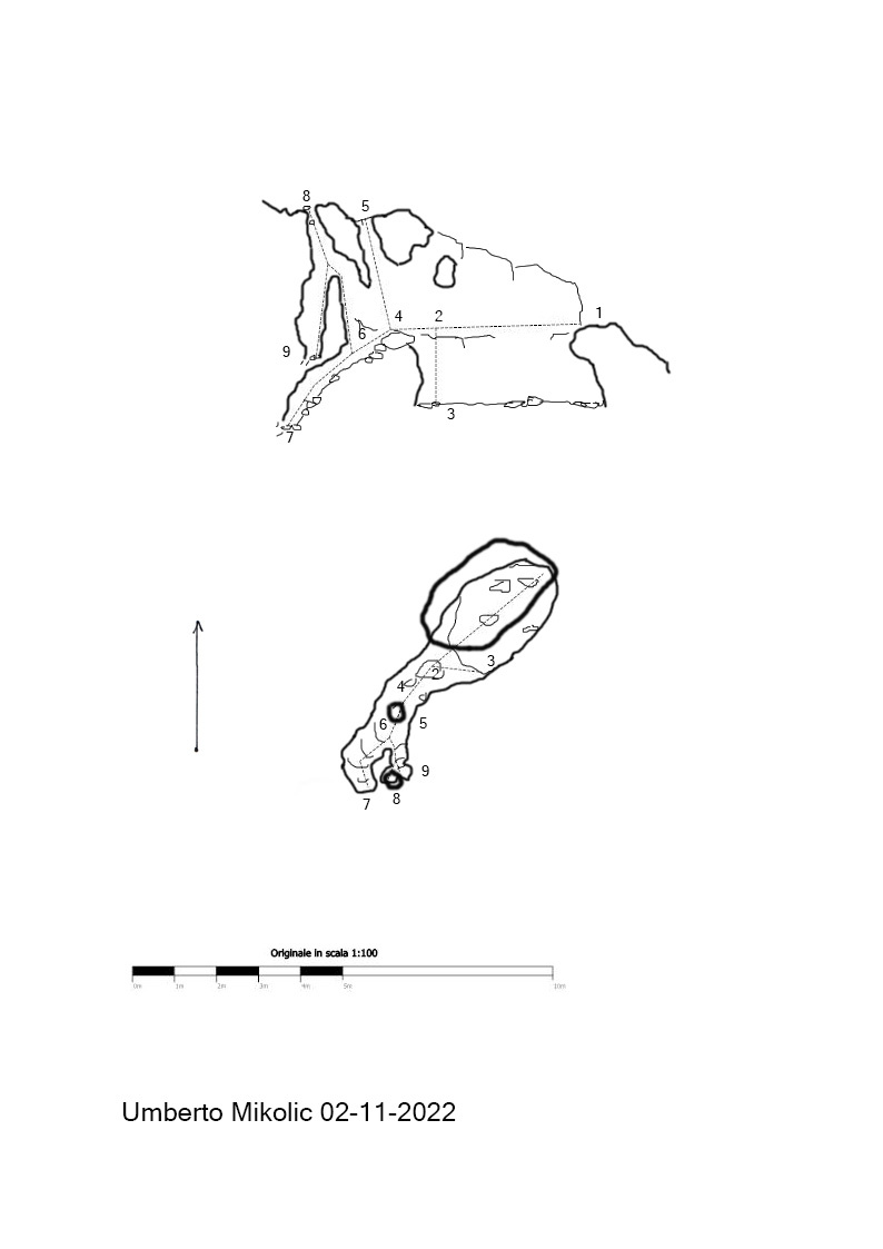 Grotticella 2° a NW del Monte Spric