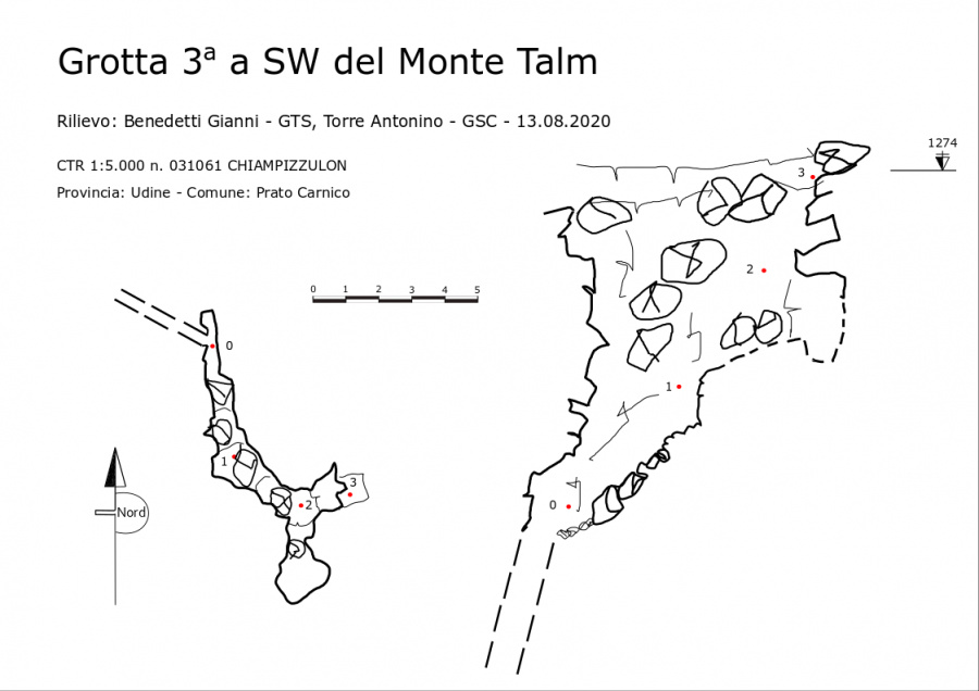 Grotta 3 a SW del Monte Talm