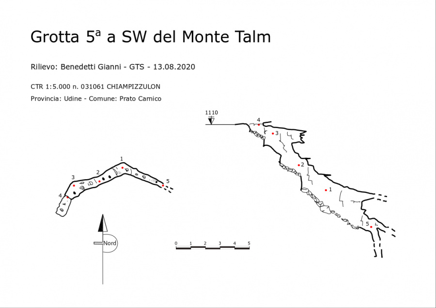 Grotta 5 a SW del Monte Talm