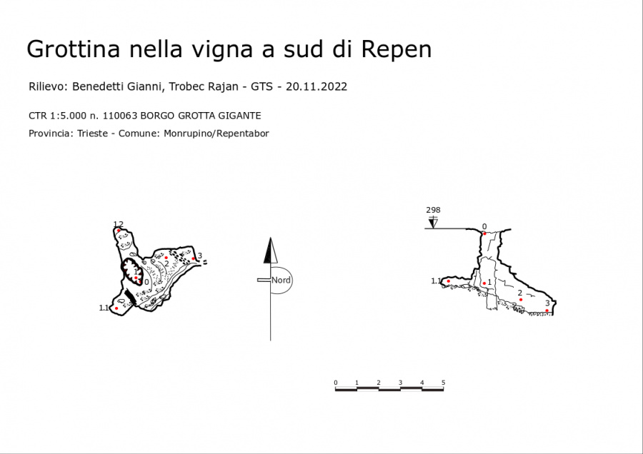 Grottina nella vigna a sud di Repen