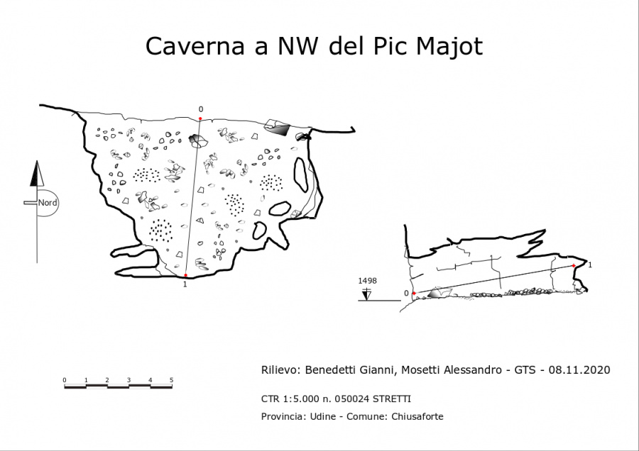 Caverna a NW del Pic Majot