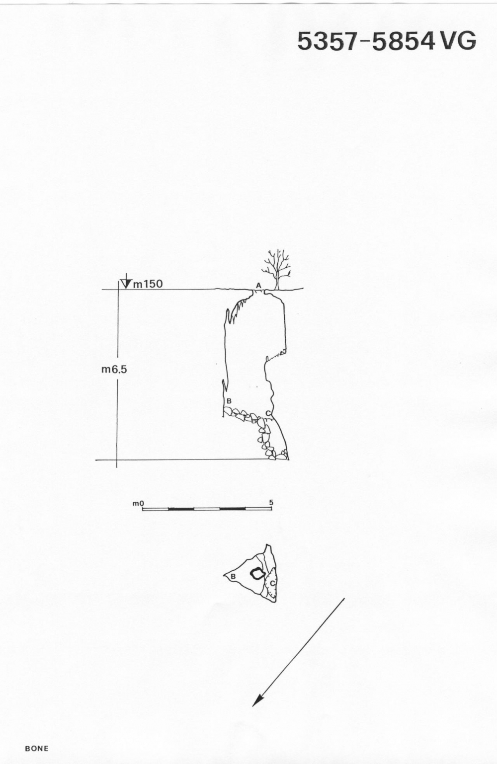 Pozzetto a W della Grotta del Bufalo