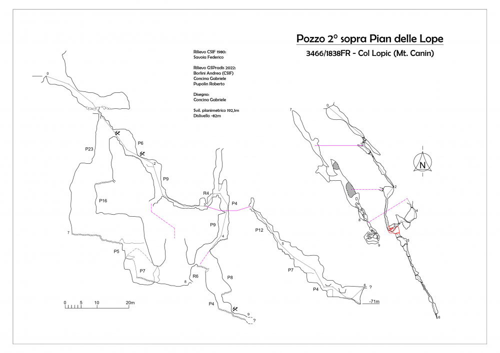 Pozzo 2° sopra Pian delle Lope