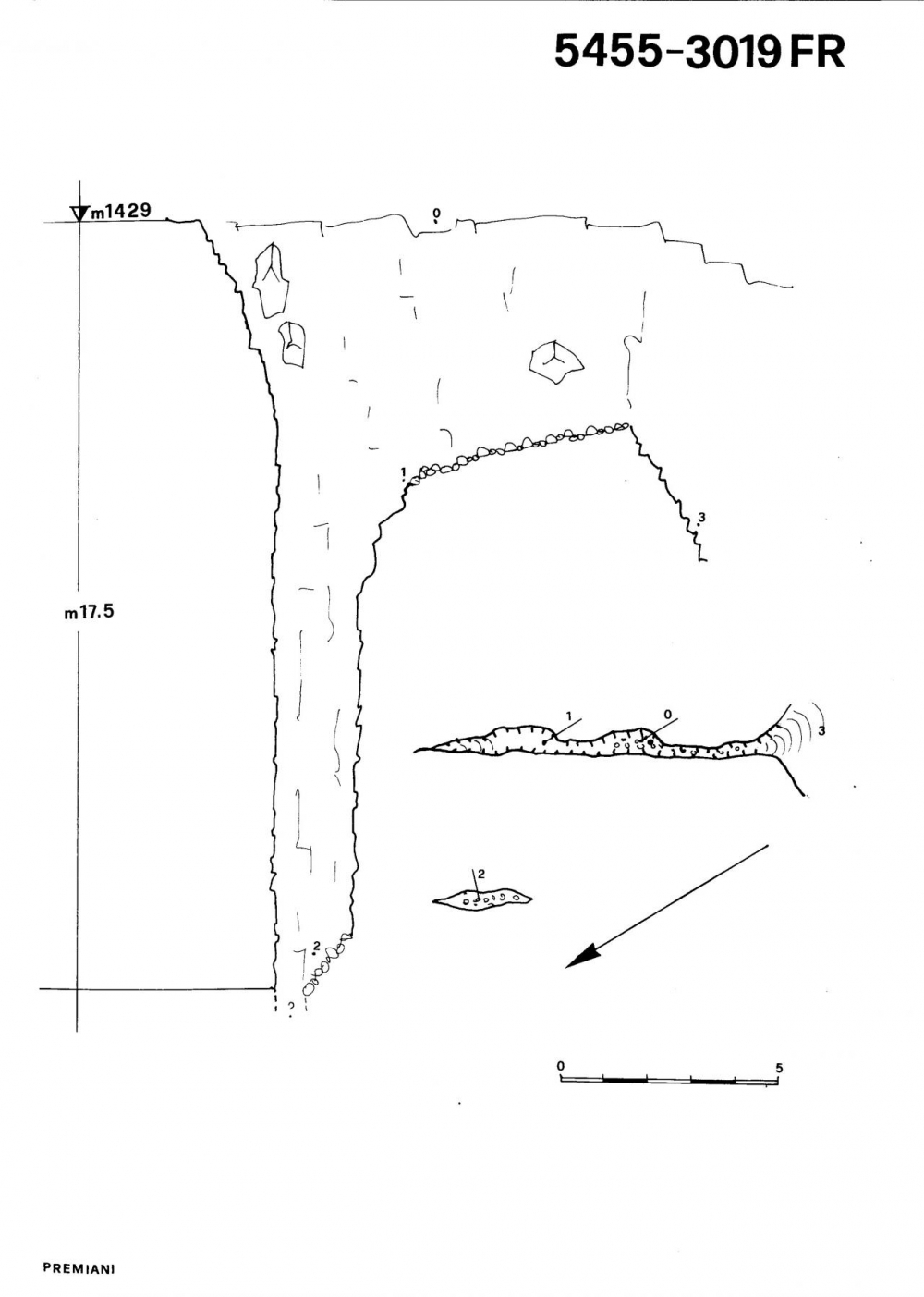 Fessura presso l'Abisso Pahor