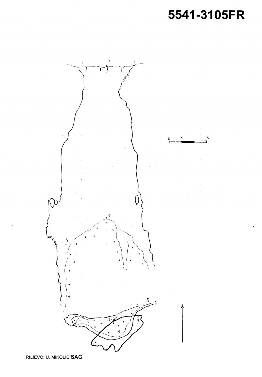 Pozzo a WNW di quota 2057 di Pala Celar