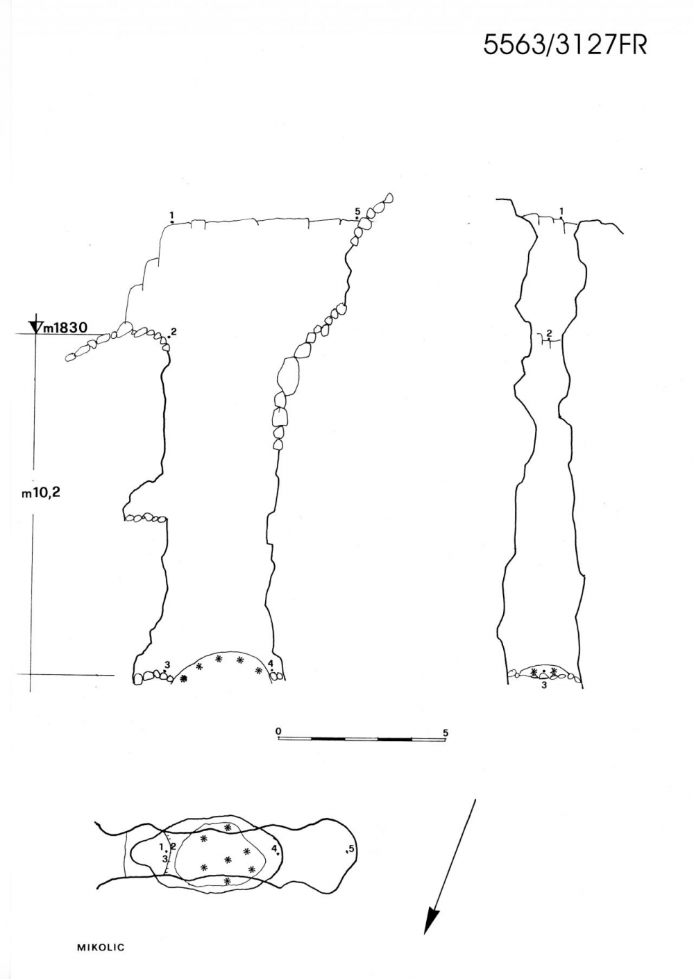 Pozzo 5° ad E del Picco di Mezzodì