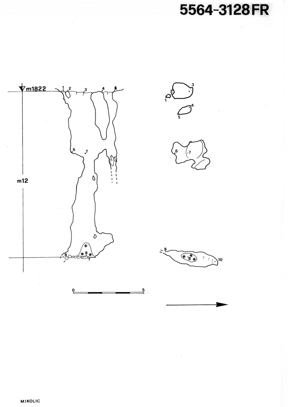 Pozzo 6° ad E del Picco di Mezzodì