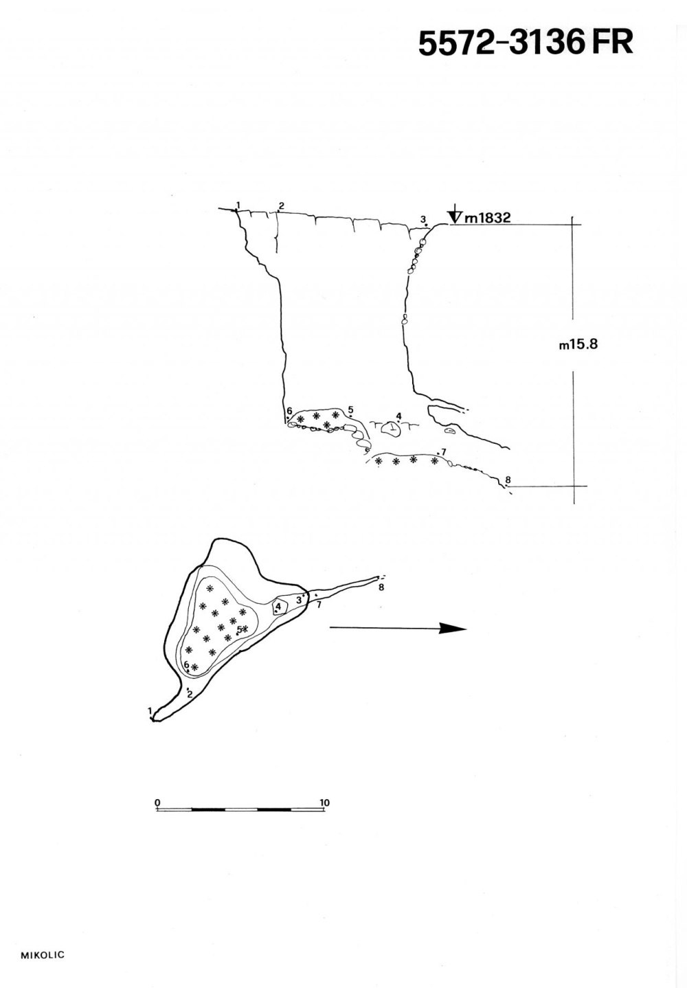 Voragine 1° ad E del Picco di Mezzodì