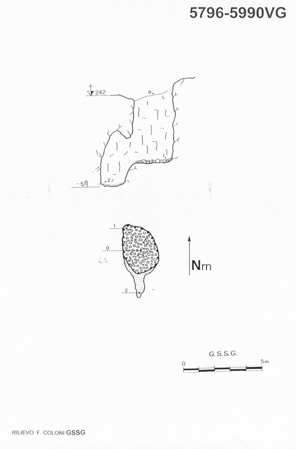 Baratro 2° a S della Stazione di Prosecco