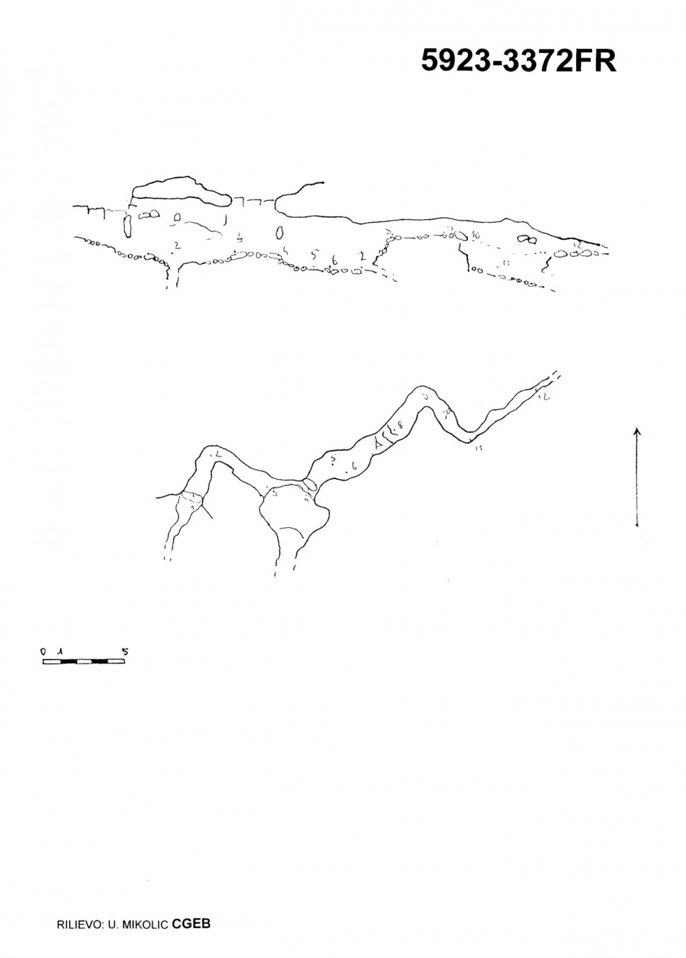 Meandro presso quota 2109 a S del Monte Sart