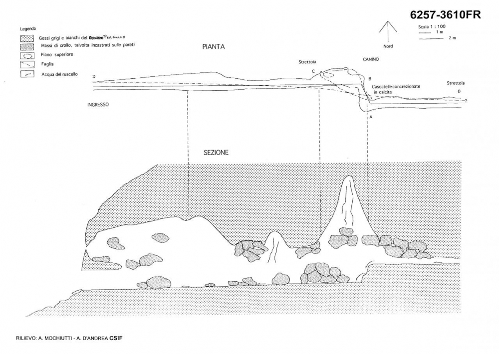 Grotta nel gesso in località Duroni