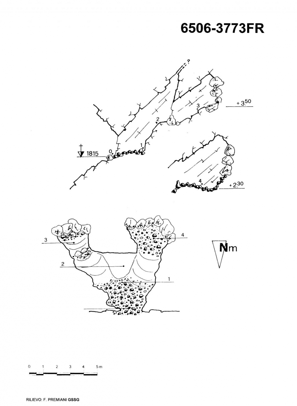 Caverna sotto la quota 1838