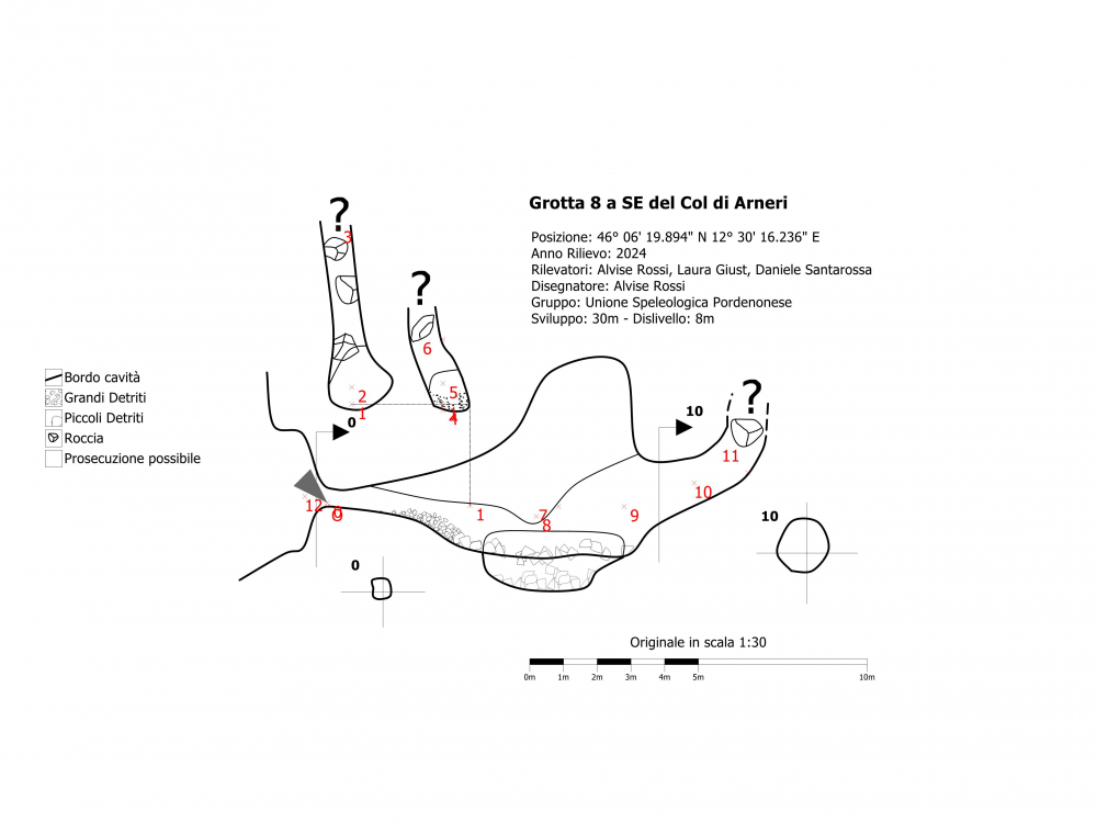 Grotta 8 a SE del Col di Arneri