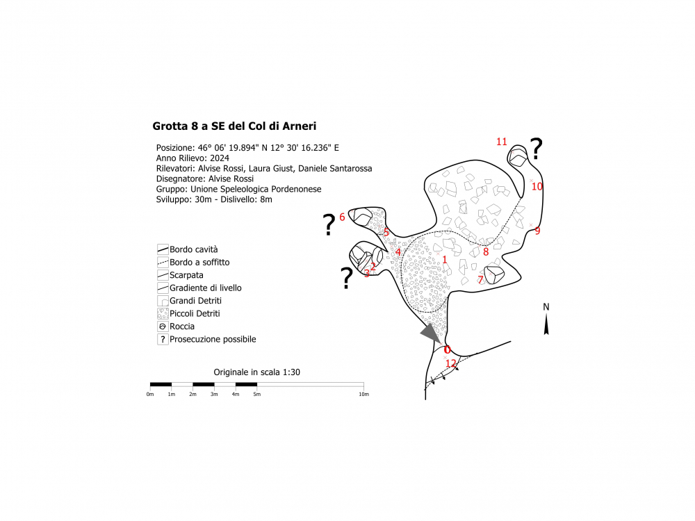 Grotta 8 a SE del Col di Arneri