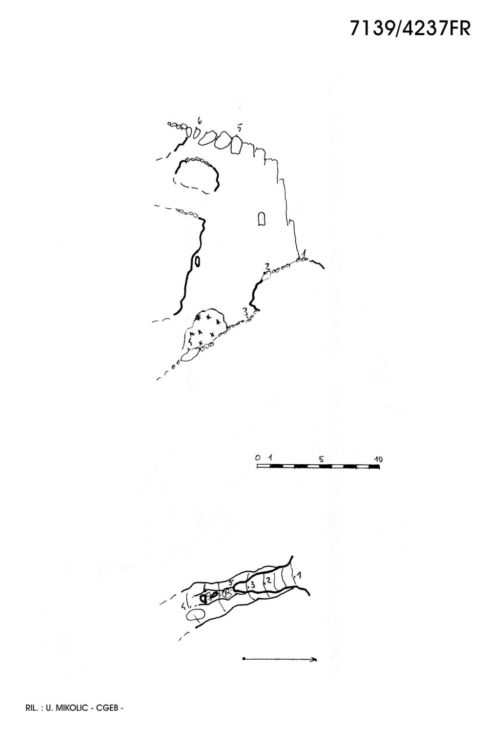 Grotta 1 a N di Cima Mogenza Grande