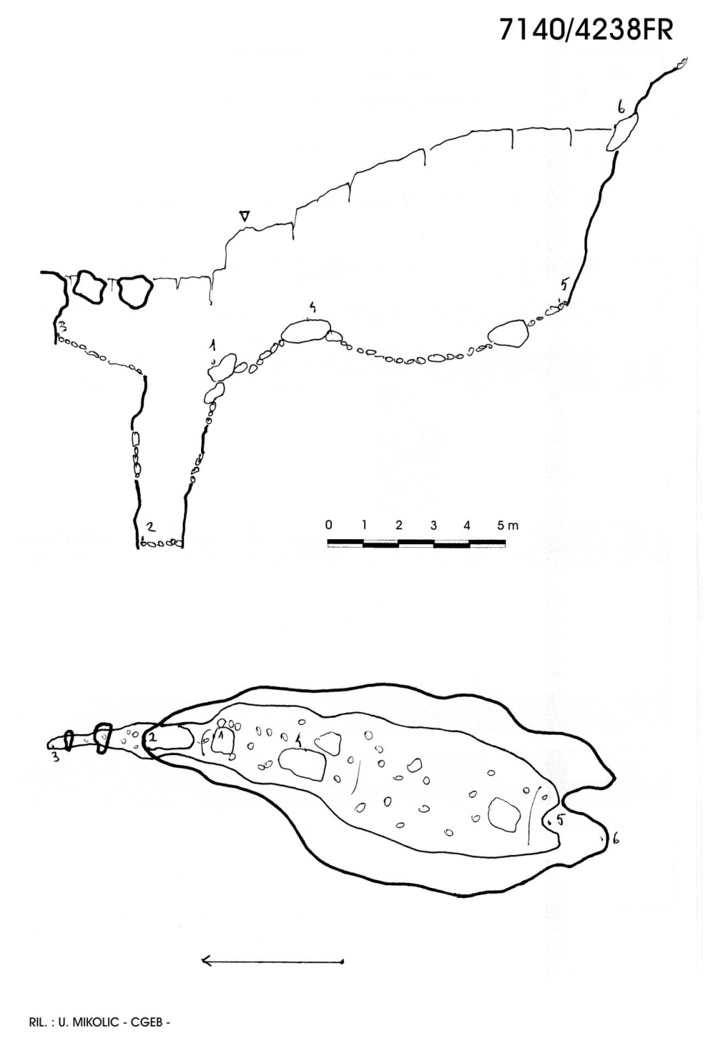 Grotta 2 a N di Cima Mogenza Grande