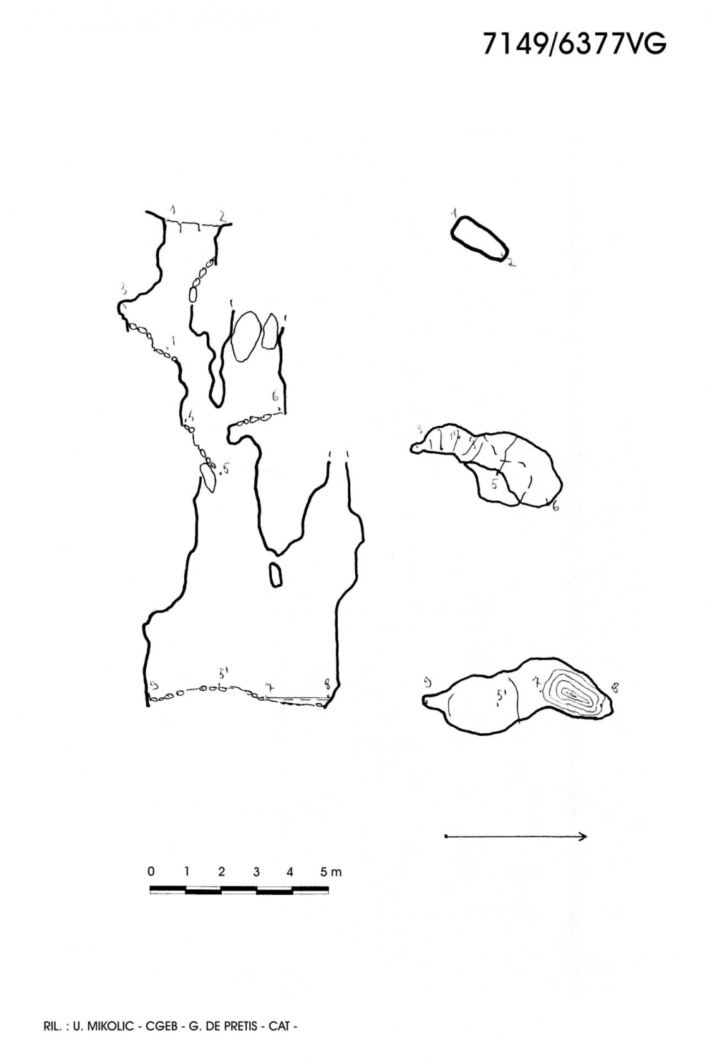 Pozzo 1 a S della Caverna delle Tre Querce