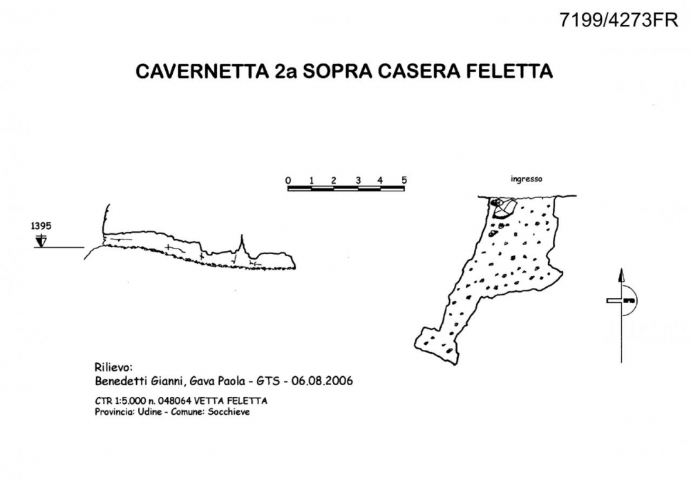 Cavernetta 2° sopra Casera Feletta