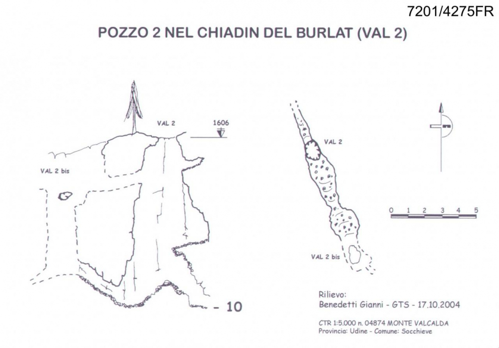 Pozzo 2° nel Chiadin del Burlat