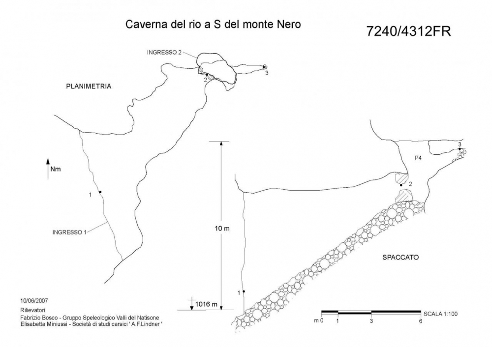 Caverna del Rio a S del Monte Nero