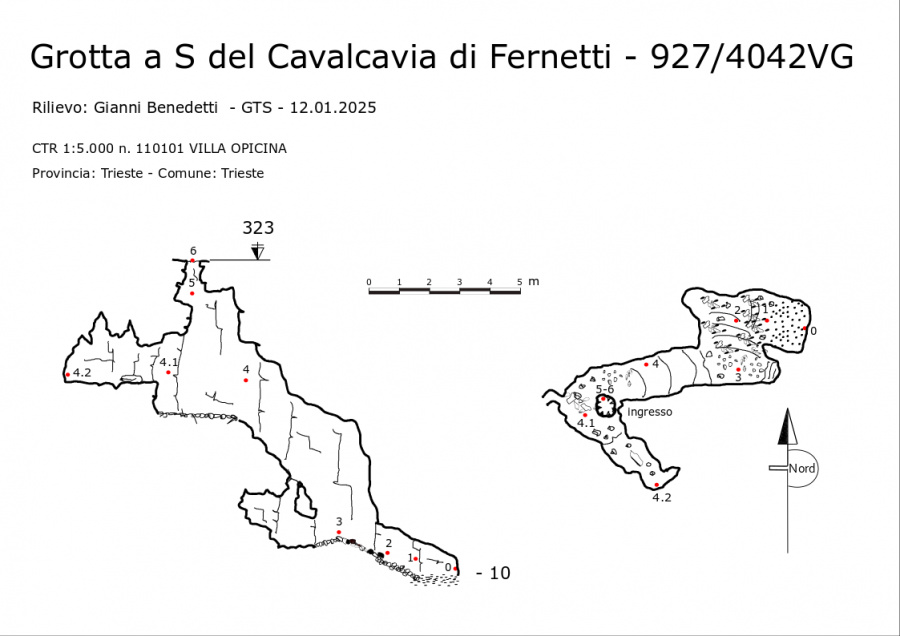 Grotta a S del Cavalcavia di Fernetti