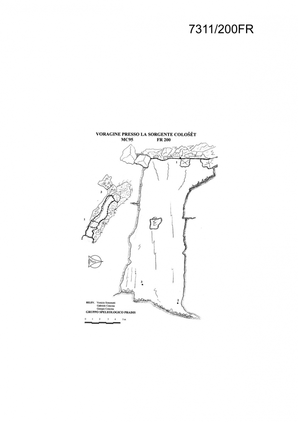 Voragine presso la Sorgente del Coloseet