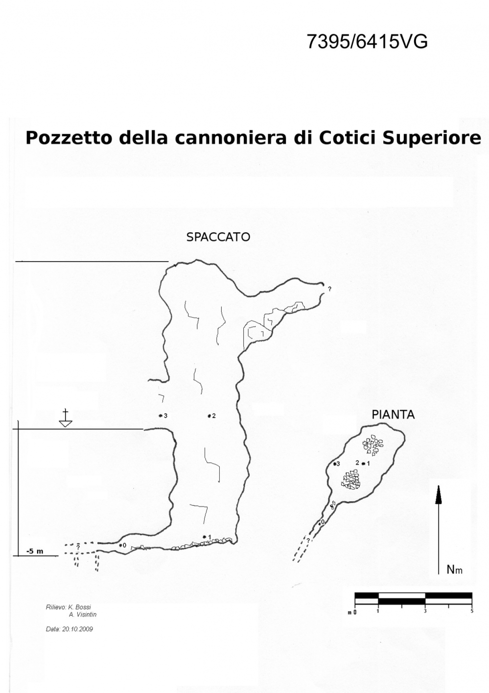 Pozzetto della Cannoniera di Cotici superiore