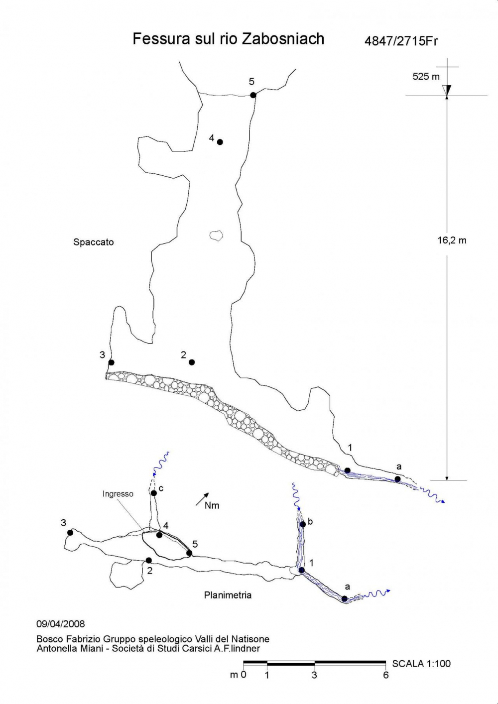 Fessura sul Rio Zabosniach