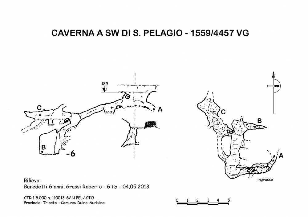 Caverna 2 a SW di S. Pelagio