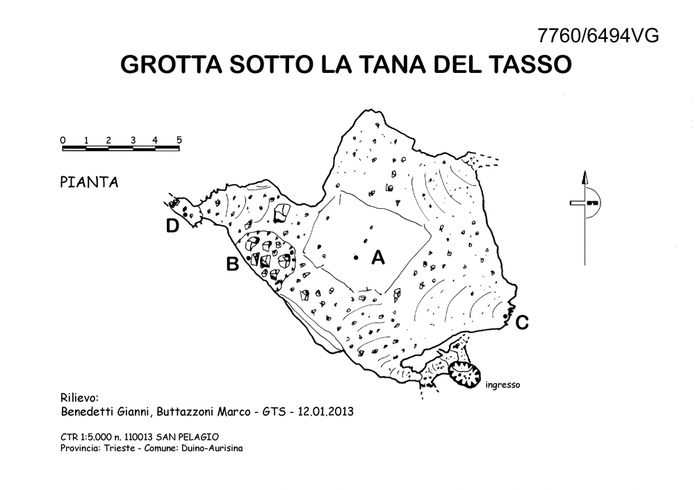 Grotta sotto la tana del tasso