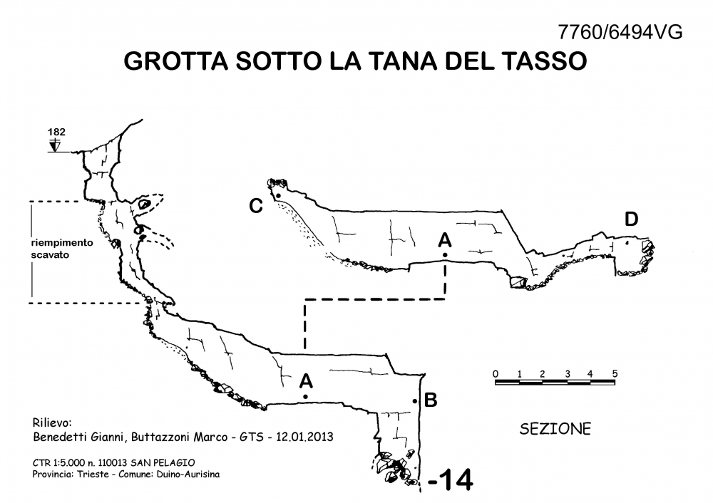 Grotta sotto la tana del tasso