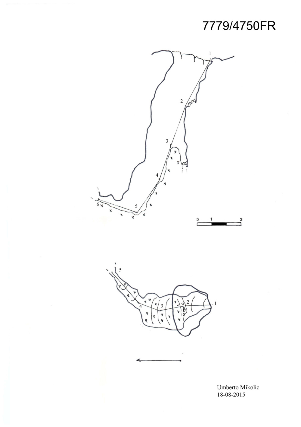 Pozzo 12 a N di Punta Medon