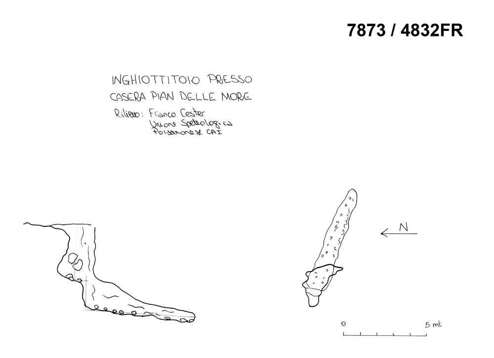 Inghiottitoio presso Casera Pian delle More