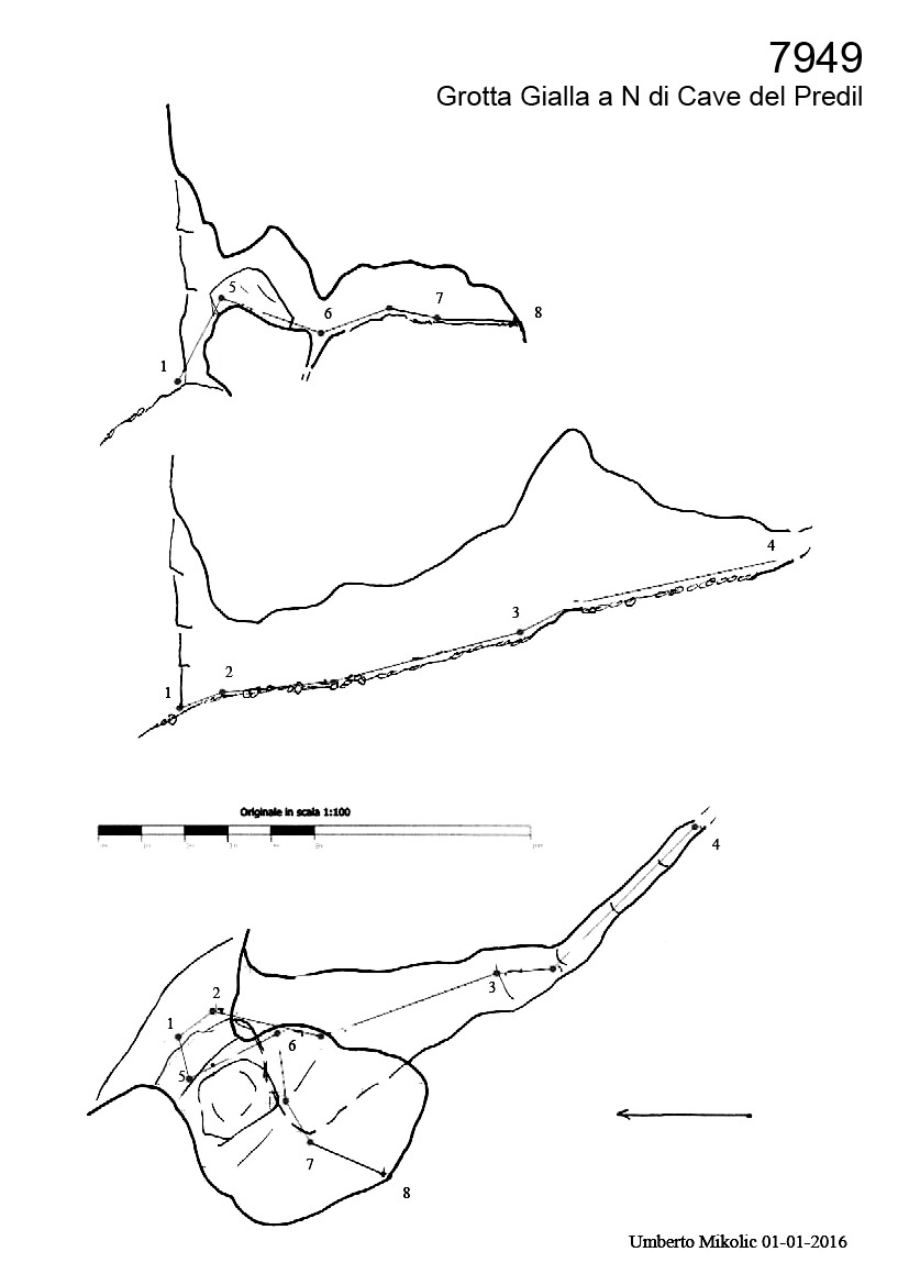 Grotta Gialla a N di Cave del Predil